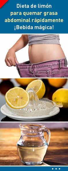 Dieta de limón para quemar grasa abdominal rápidamente. ¡Bebida mágica!