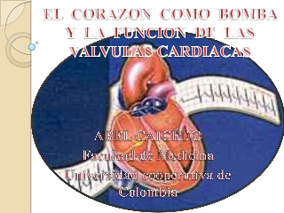 El corazon como bomba